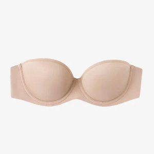 NWT ThirdLove 24/7 Classic Strapless Bra in Taupe